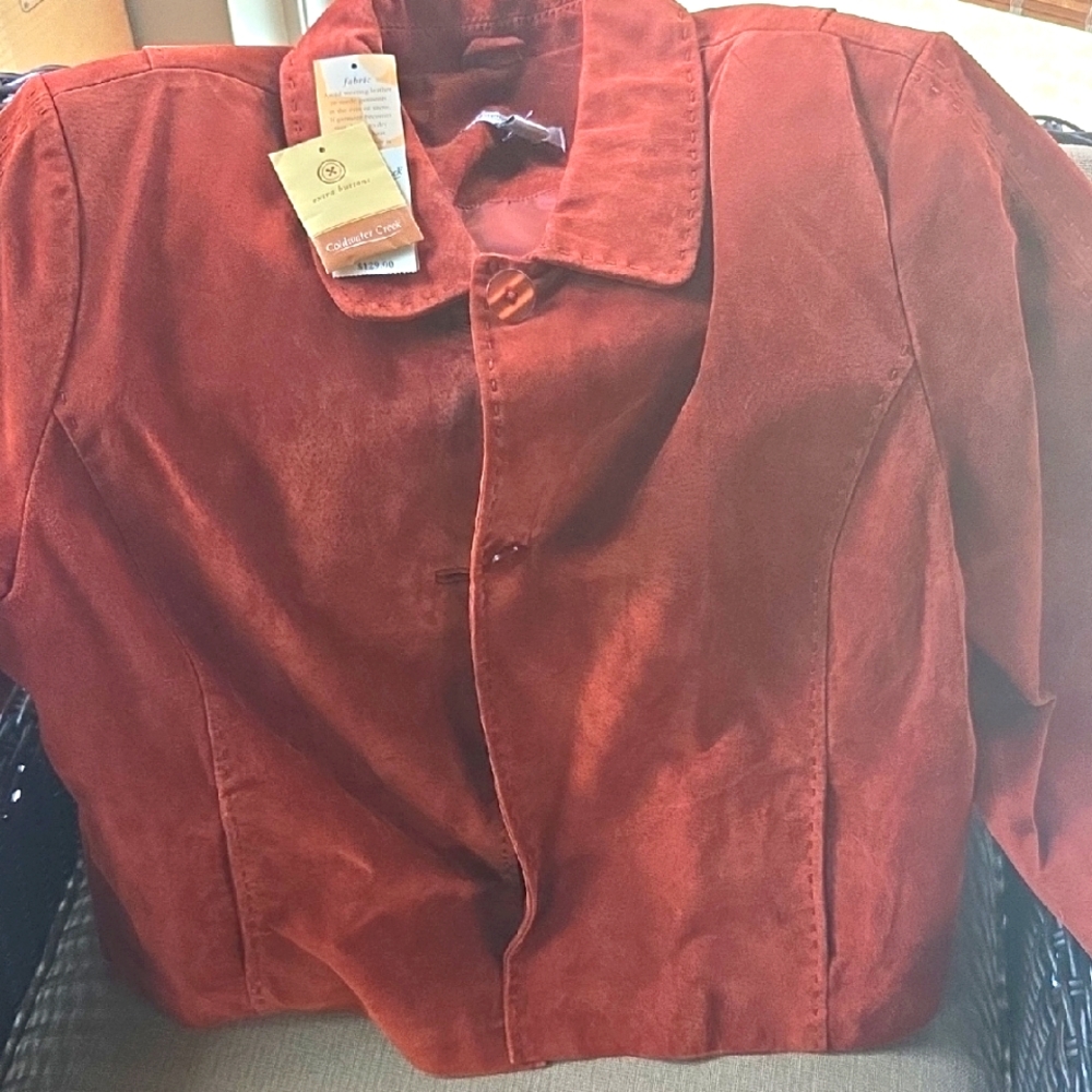 Women's Rust Suede Jacket/Coldwater Creek